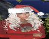 Santa Hat w Blonde Hair