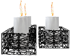 ~P~3 White Table Candles
