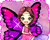 Pink butterfly doll
