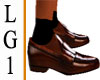 LG1 Brown Penny Loafers