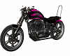 pink and black motorbike