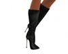 Blk Leather Dress Boots