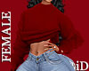 iD: Women Red Sweater