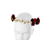 Red Gold Flower crown