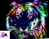 neon tiger art