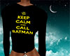 Keep Calm Bat Man Black