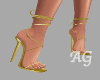 Diosa Gold Heels