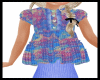 GIRLS BLUE PRINT OUTFIT
