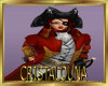 Captain pirate red coat + gun