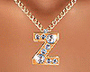 Z Letter Gold Necklace