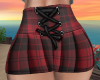 Red Plaid Mini Skirt RL