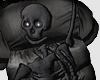 black skeleton puffer