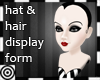 *m Hat+ Hair Mannequin