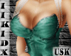 {USK} Green Busty Top