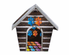 Snow dog house snowy
