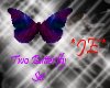*JE*PurpleBlue Butterfly