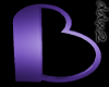 Letter B (purple)