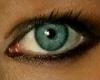 Genuine human green eyes