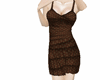 Polka dot brown dress