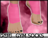 +KM+ Gym Socks Pink/Blk