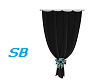 SB* Black Sheer Curtain
