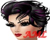 Black voilet short hair