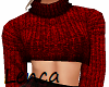 Red short sweater