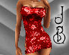 JB Red Flowered Dress