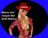 Maroon Red Cowgirl Hat