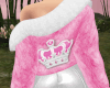 Pink Crown Fur Jacket