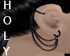 black chain earing