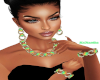Green Ombre Jewelry Set