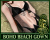 Boho Beach Gown Black