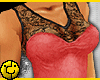[ Rose Lace Top Red
