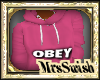 OBEY PINK HOODY
