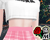 蝶 Pink Plaid Skirt