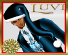 LUVI SANTA HAT TEAL