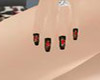 !Mx!black & red nail