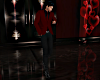 Dark Red Men Suit