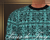 PdT BlkTurqSweater M
