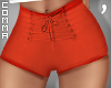 , Red Shorts Laceup RLL