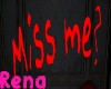 Miss Me Wall Sign