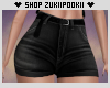 |Z| Black Denim Shorts S