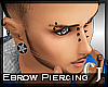 [J] Blk EBrow Piercing R