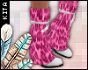 K! Cheetah Warmers Pink