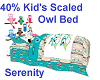 40% Kid Owl Bed