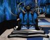 Deep Blue Double Throne