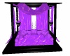 purple black pvc lounger