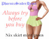 Nix skirt mint green