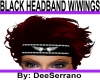 BLACK HEADBAND W/WINGS